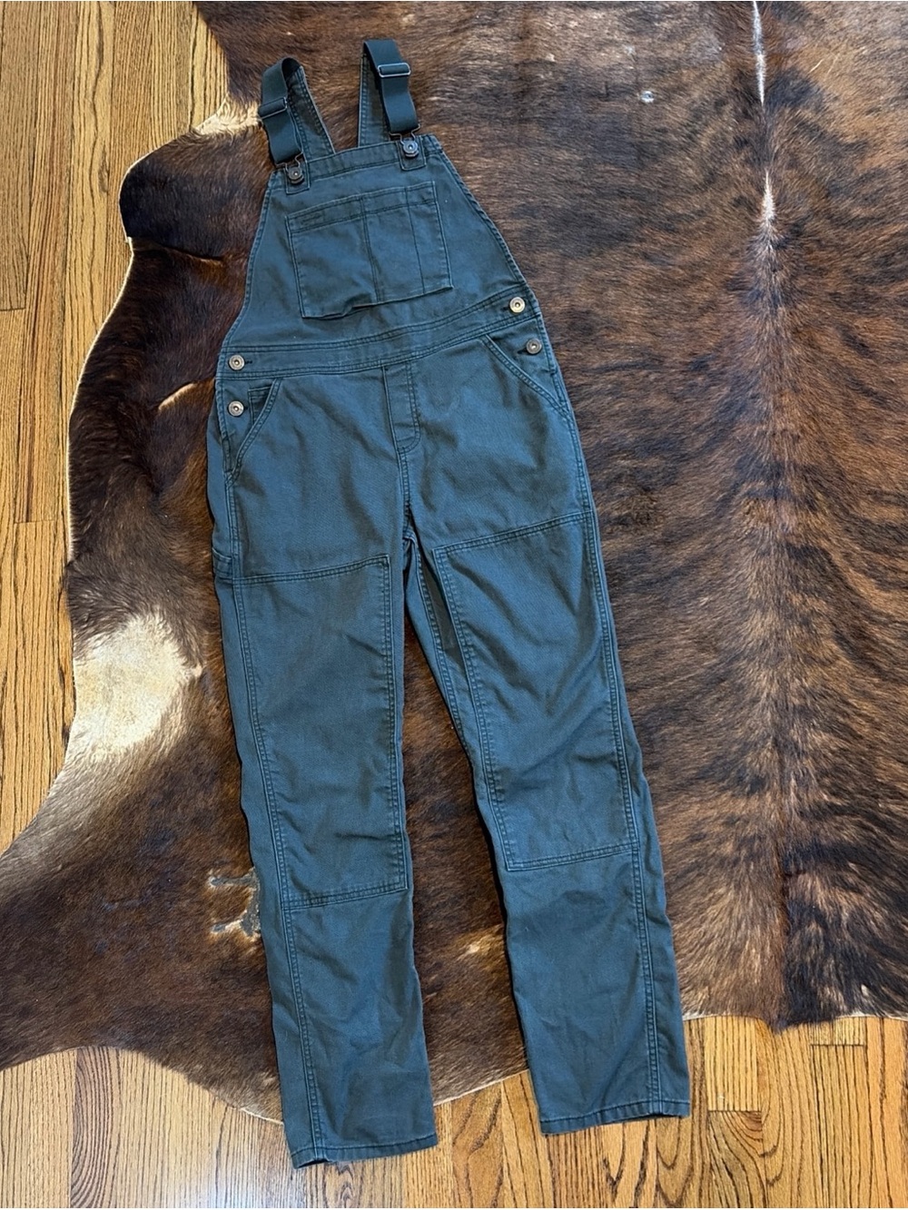 REI Co-op Women 4 Trailsmith Double Knee Overalls Bib Utility Farmer Garden Gorp